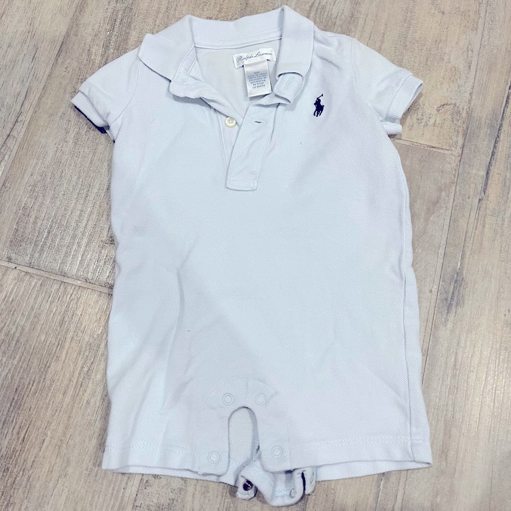 Ralph Lauren | Boys light blue bodysuit Sz 6 months
